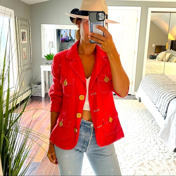 Boden Jackets & Blazers - Boden red jacket / blazer size 4